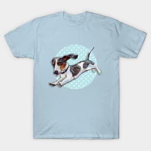 Cute Dachshund Pattern by Robert Phelps T-Shirt